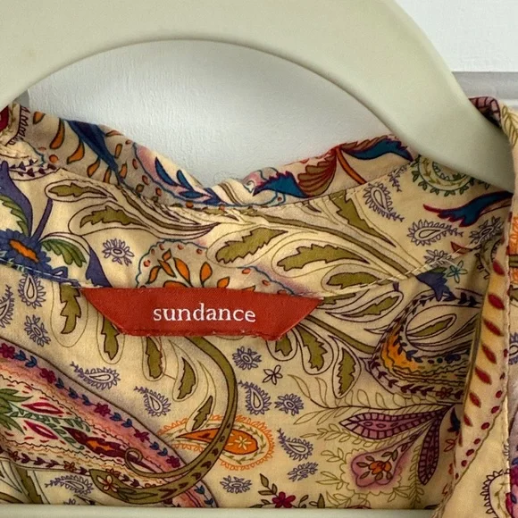 Sundance Paisley Blouse in Red and Gold - Picture 3 of 5